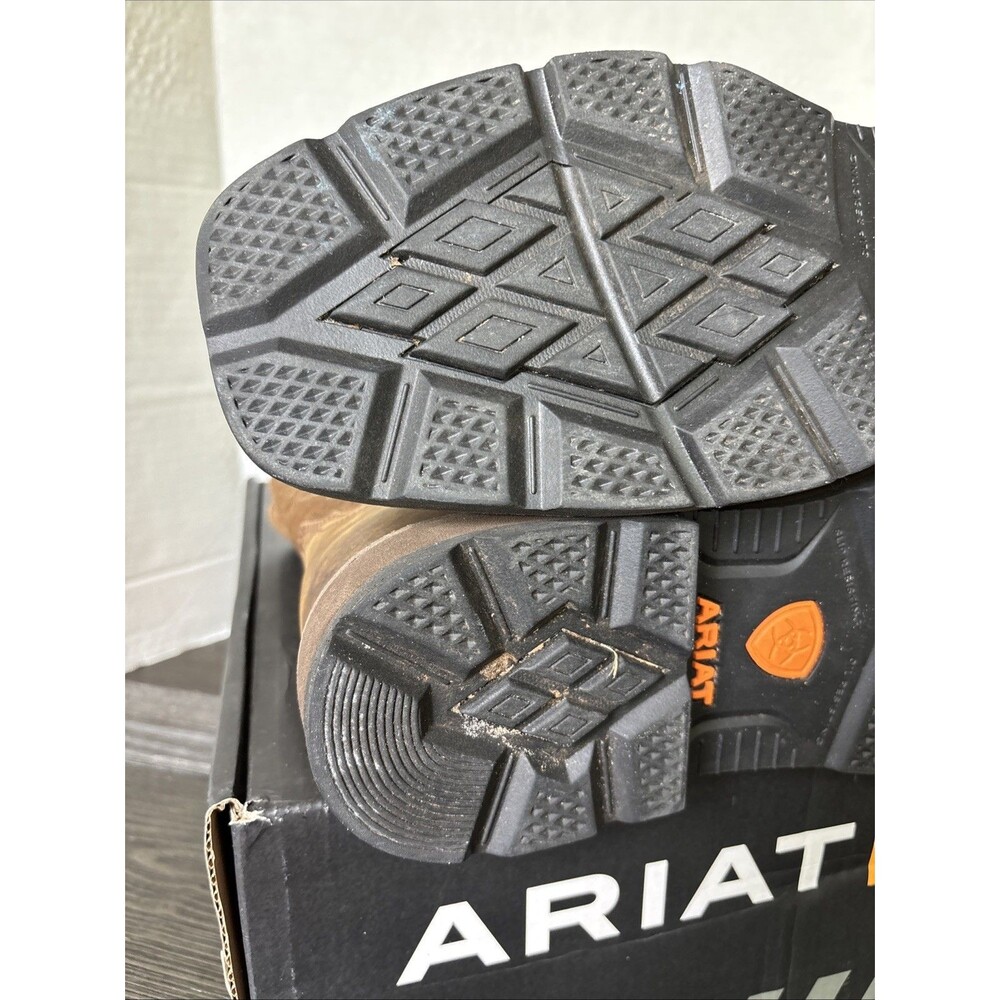 Ariat Boots Groundbreaker EE 13 Brown Square Soft Toe Electrical Hazard - Picture 9 of 15